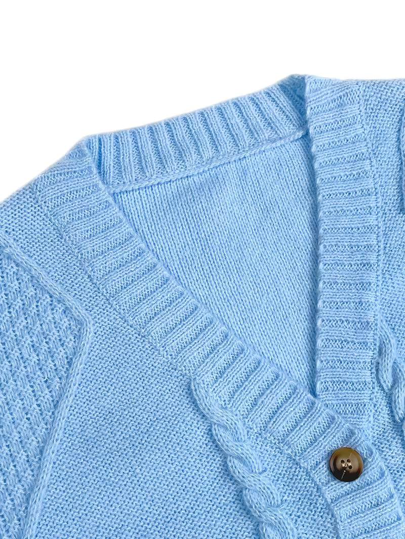 Knappad Stickad Cardigan | Tillsammans mot Diabetes