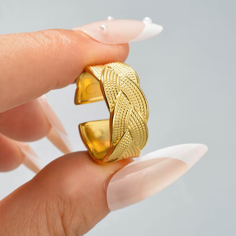 Vintagejusterbar Stålring | Tillsammans mot Bröstcancer