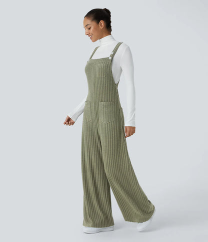 Liora™ - Ribbad Stickad Jumpsuit