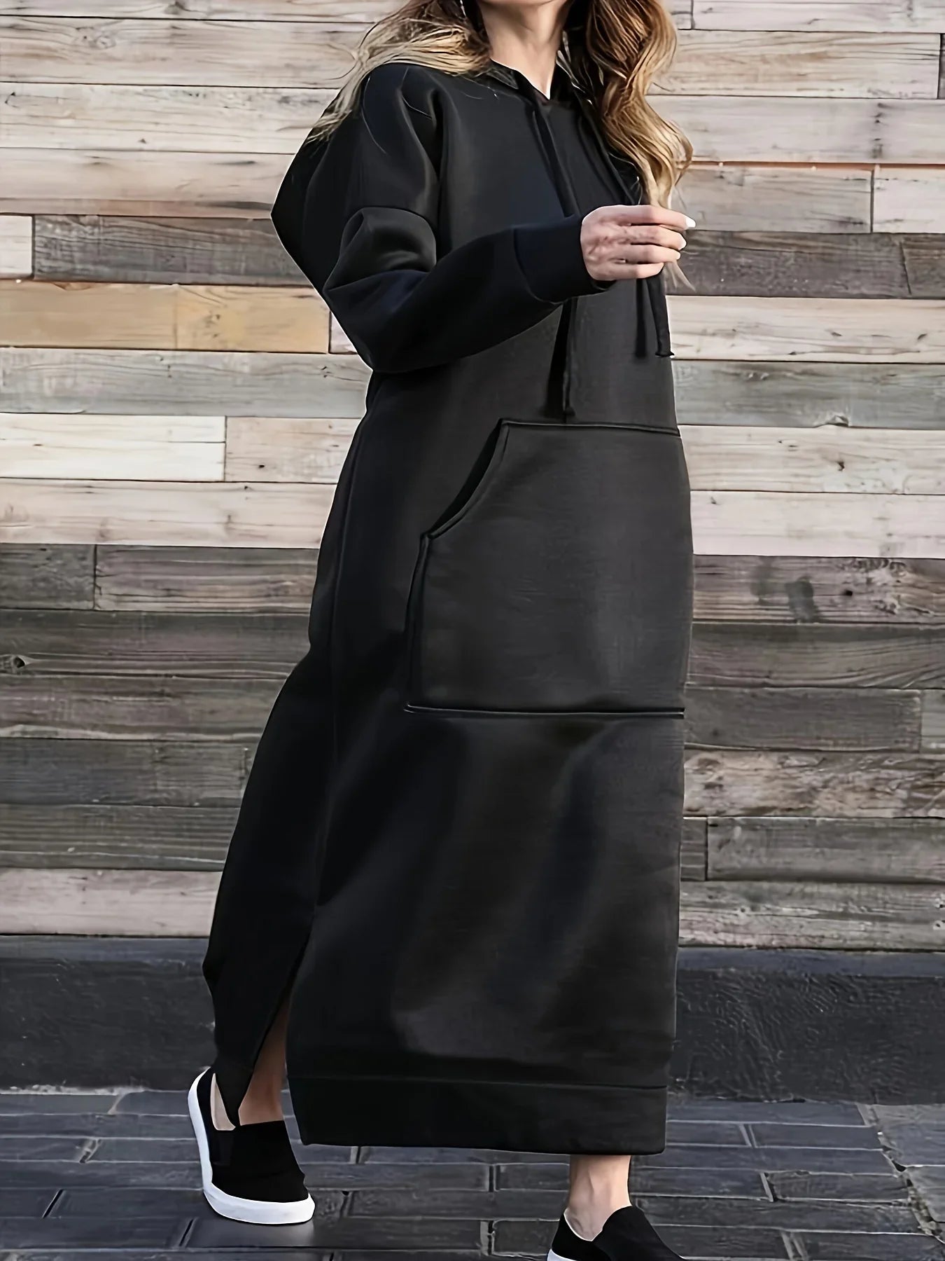 Elena™ - Avslappnad Hoodklänning