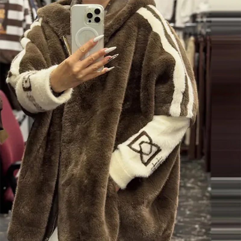 Saphira™ - Avslappnad Hooded Zip-Up Jacka