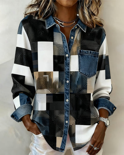 Livia™ – Mönstrad Skjorta