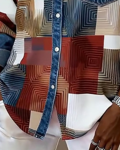 Livia™ – Mönstrad Skjorta