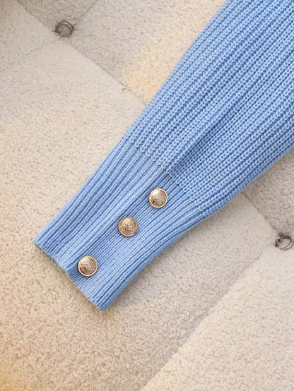 Ljusblå V-ringad Tröja | Tillsammans mot Diabetes