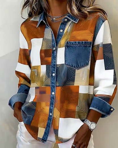 Livia™ – Mönstrad Skjorta