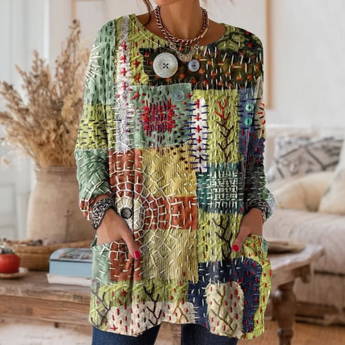 Maika™ - Avslappnad Vintage Topp