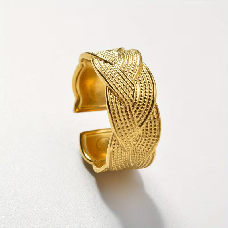 Vintagejusterbar Stålring | Tillsammans mot Bröstcancer