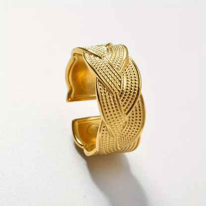 Vintagejusterbar Stålring | Tillsammans mot Bröstcancer