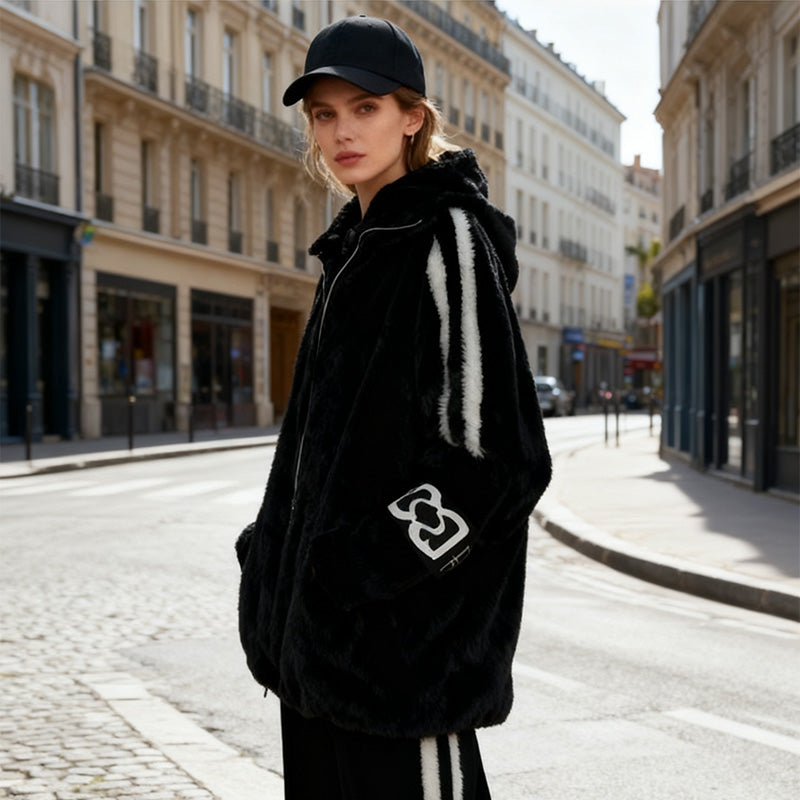 Saphira™ - Avslappnad Hooded Zip-Up Jacka