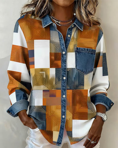 Livia™ – Mönstrad Skjorta