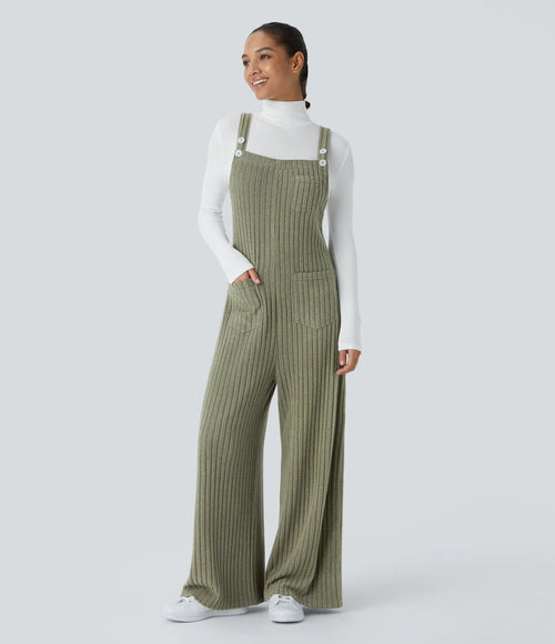 Liora™ - Ribbad Stickad Jumpsuit