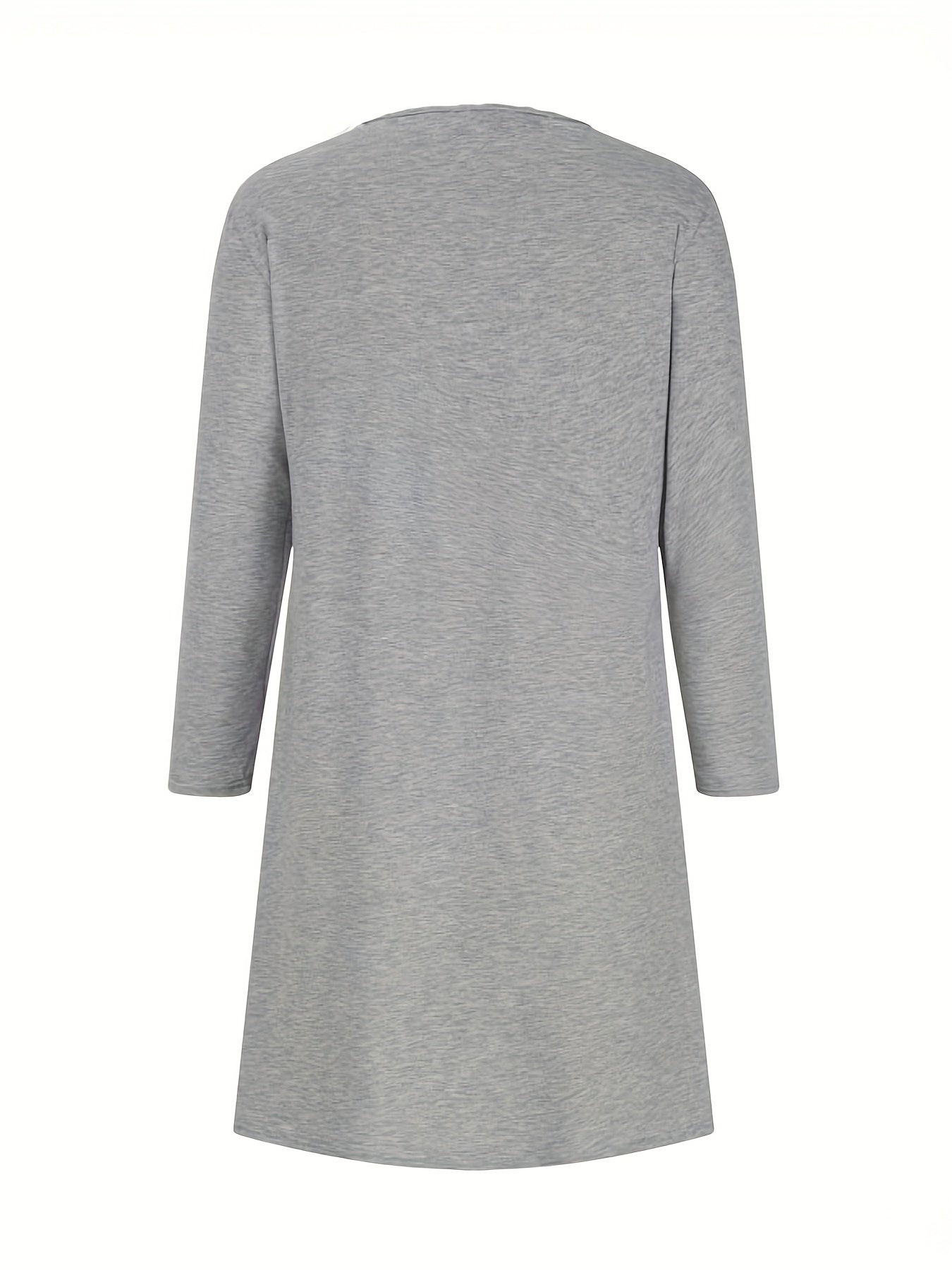 Mariela™ - Rutig Långärmad Klänning