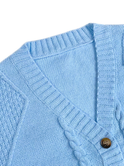 Knappad Stickad Cardigan | Tillsammans mot Diabetes