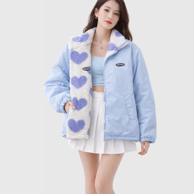 Celine™ - Hjärtprintad Långärmad Jacka