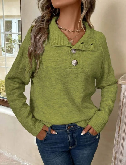 Livia™ - Avslappnad Stilren Stickad Tröja