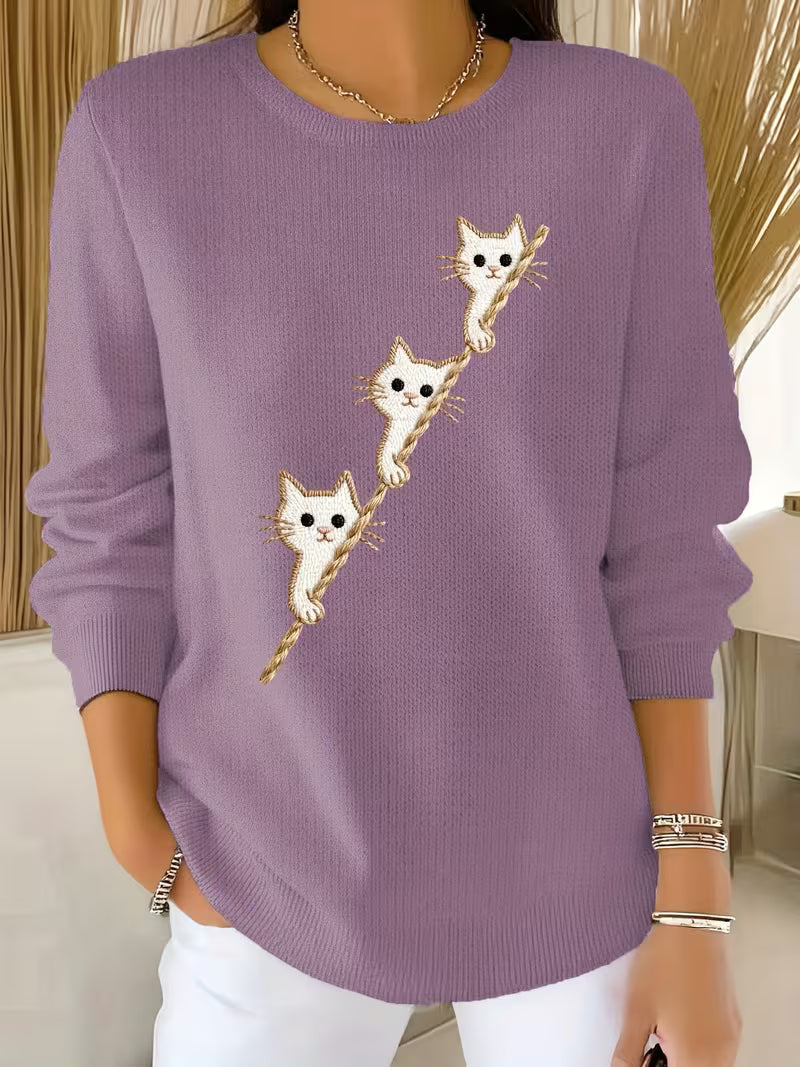 Maren™ - Vinterbroderad tröja