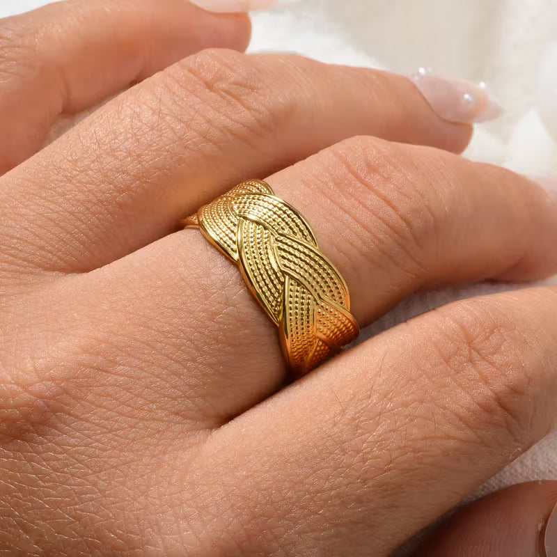 Vintagejusterbar Stålring | Tillsammans mot Bröstcancer