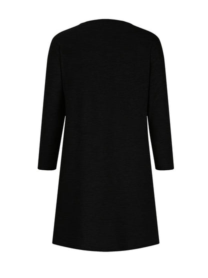 Mariela™ - Rutig Långärmad Klänning