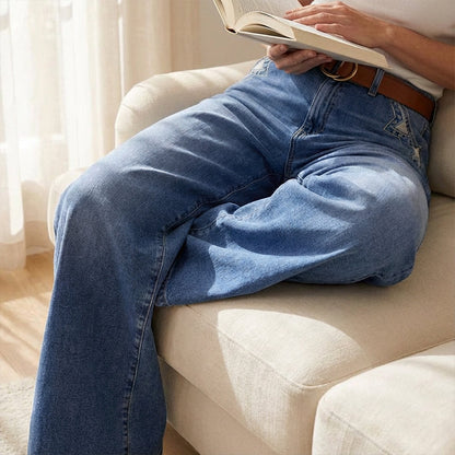 Mara™ - Vintage Högmidjade Vida Jeans