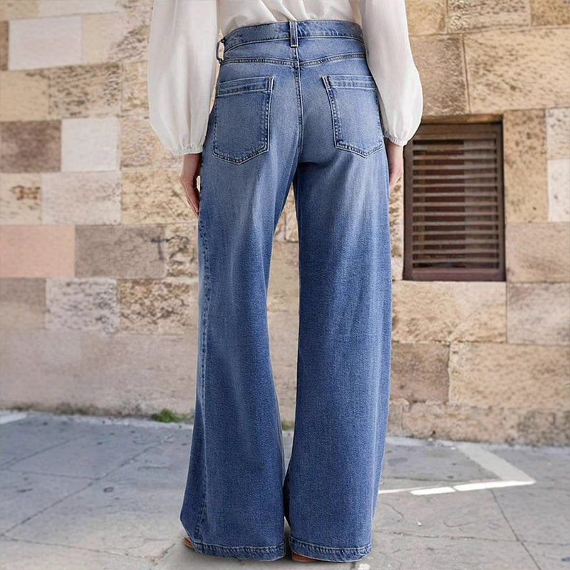 Mara™ - Vintage Högmidjade Vida Jeans